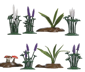Lupines, Ferns and Mushrooms: Bushes - Finished HO(1:87) 1234