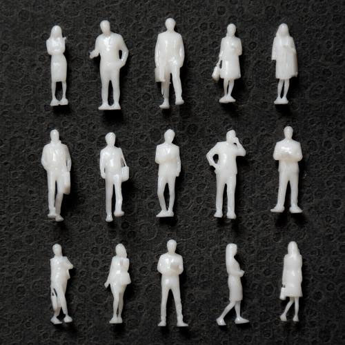 Model of a person Standing statue 15 pieces : LEMON GASUI 1:100 unpainted kit LE-003-100