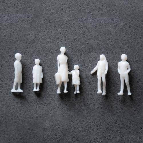 Model of a person Parent-child statue 5 pieces : LEMON GASUI 1:50 unpainted kit LE-009-50