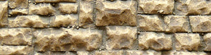 石墙，粗打桩，软质材料（石中） 33 x 8.5cm : Chuuchi 彩绘套件，无比例 8252