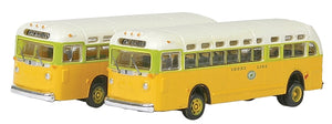 GMC TD 3610 Transit Bus Chicago 2pcs : Mini Metal Finished N(1:160) 52302