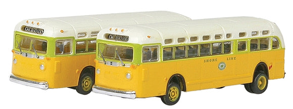 GMC TD 3610 Transit Bus Chicago 2 piezas : Mini Metal Acabado N(1:160) 52302