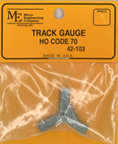 Track Gauge 16.5mm HO Code for No.70: Micro Engineering Railways Track 42-103