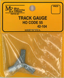 Track Gauge 16.5mm HO Code for No.55: Micro Engineering Railways Track 42-104