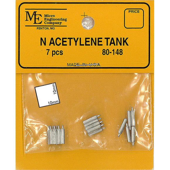 Cilindro de gas acetileno: Micro Engineering kit sin pintar N (1:160) 80148