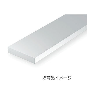 Barra cuadrada 0,4 x 4,8 x 350 mm: material plástico Evergreen, sin escala 118