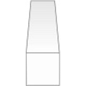 Barra cuadrada 0,75 x 2,0 x 350 mm: material plástico Evergreen, sin escala 134