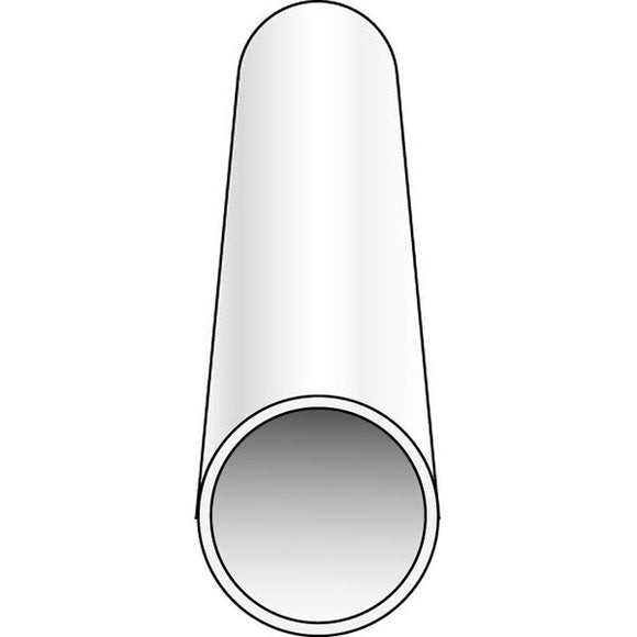 Round pipe 3.2mm outer diameter, 1.8mm inner diameter, 350mm length : Evergreen plastic material, non-scale 224