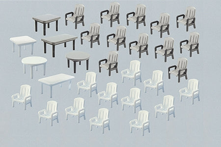 花园椅子和桌子：Farrer 组装套件（塑料）HO(1:87) 180439