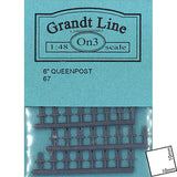 Queen Post 3.2mm high: Grantline unpainted kit O(1:48) 0067