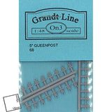 Queen Post 2.6mm high: Grant Line unpainted kit O(1:48) 0068