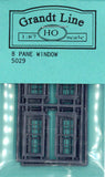 Marco de ventana de estilo occidental: kit sin pintar Grant Line (piezas) HO (1:87) 5029