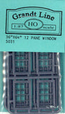 Marco de ventana de estilo occidental: kit sin pintar Grant Line (piezas) HO (1:87) 5031
