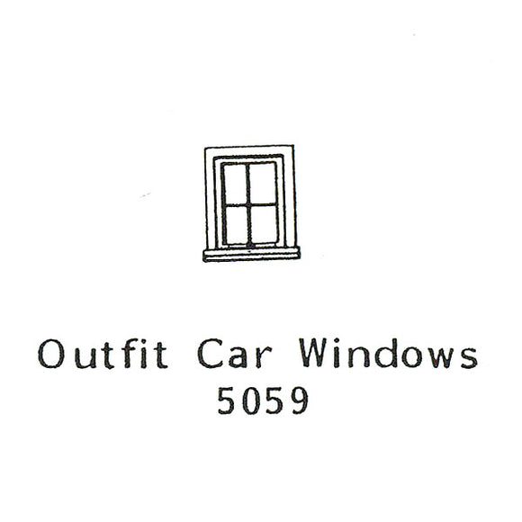 西式窗框 OUTFIT CAR WINDOWS : Grant Line Unpainted Kit HO(1:87) 5059