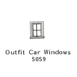 Western style window frame OUTFIT CAR WINDOWS : Grant Line Unpainted Kit HO(1:87) 5059