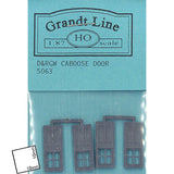 D&amp;RGW CABOOSE DOORS: Grant Line Kit sin pintar HO (1:87) 5063