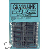 D&RGW COACH WINDOWS : Grant Line Unpainted Kit HO (1:87) 5069