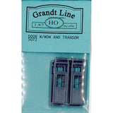 Puerta de madera con ventana de luz: Grant Line kit sin pintar (piezas) HO (1:87) 5072