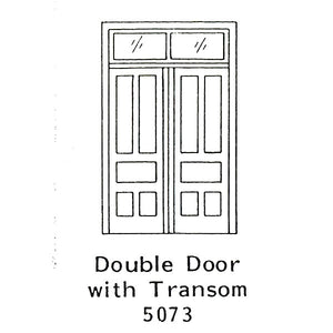 Wooden Double Doors : Grant Line Unpainted Kit (Parts) HO(1:87) 5073