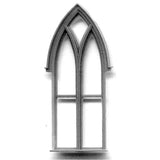 Ventana de estilo occidental, marco de ventana, estilo gótico: Grant Line, kit sin pintar (piezas) HO(1:87) 5087