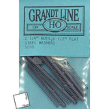 Square nuts, bolts, washers, flat 0.7mm: Grantline unpainted kit HO(1:87) 5098