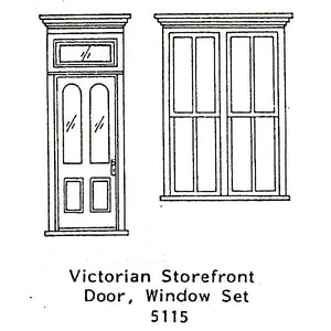 Ensamblaje de escaparate victoriano de puerta de madera: kit sin pintar de Grant Line (piezas) HO(1:87) 5115