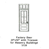 Western style door for entrance: Grant Line unpainted kit HO (1:87) 5139