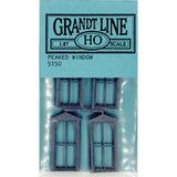 Western Style Window Window Frame Half Round: Grant Line Unpainted Kit (Parts) HO(1:87) 5150