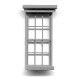 Ventana estilo occidental, marco de ventana, mampostería: Grant Line, kit sin pintar (piezas) HO(1:87) 5154
