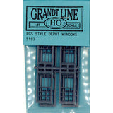 Ventana de estilo occidental Marco de ventana Estilo RGS: Grant Line Kit sin pintar (piezas) HO(1:87) 5193