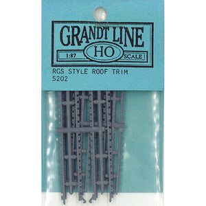 RGS Style Roof Trim: Grant Line Unassembled Kit (Parts) HO(1:87) 5202