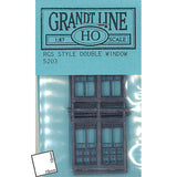 Western Style Window Window Frame RGS Style Double Glazed Window : Grant Line Unpainted Kit HO(1:87) 5203