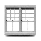 Ventana de estilo occidental Marco de ventana Ventana de doble acristalamiento estilo RGS: Grant Line Kit sin pintar HO(1:87) 5203