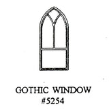 Ventana de estilo occidental Marco de ventana gótica: Grant Line Kit sin pintar (piezas) HO(1:87) 5254
