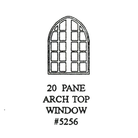 西式窗，拱形：Grant Line 未上漆套件 HO (1:87) 5256