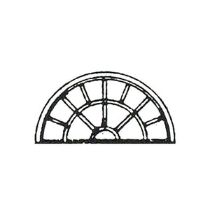 Ventana de estilo occidental, ventana semicircular: Grant Line kit sin pintar HO (1:87) 5262