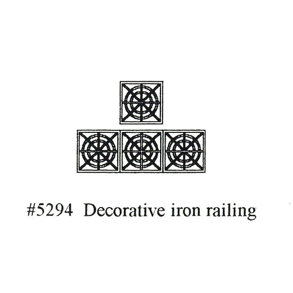 Valla de estilo occidental, valla de hierro decorativa: Grant Line, kit sin pintar HO (1:87) 5294