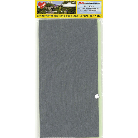 Panel de pared de piedra tamaño HO: material pintado Heki HO (1:87) 70052