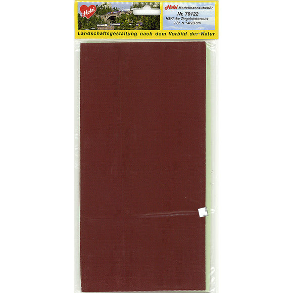 Placa de ladrillo rojo tamaño N: Material pintado Heki N (1:160) 70122