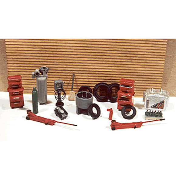 Gas station interior accessories: JL Innovative Design unpainted assembly kit HO (1:87) 510