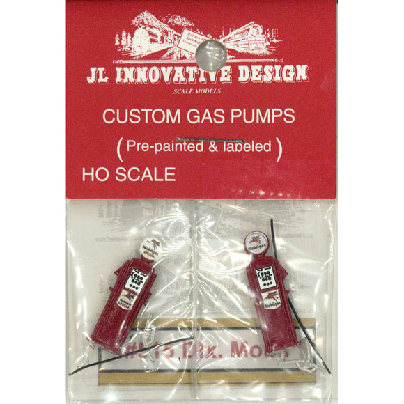 Mobil Gas Pump : JL Innovative Design Pre-painted Kit HO(1:87) 515