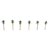 Palm tree, approx. 3cm, 6 pieces : JTT Finished product, Non-scale 94235