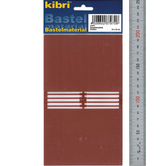 Juego de 2 tipos de tejas de 90 x 120 mm, 1 pieza cada una: material plástico Kiburi N (1:150) 37970