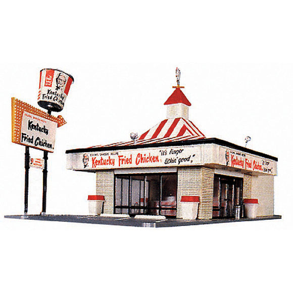 Kentucky Fried Chicken Drive-In: Life Like Products Unpainted Kit HO(1:87) 1394