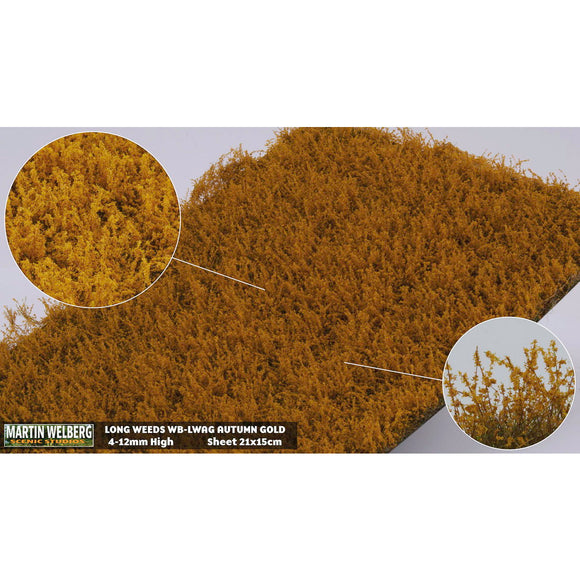 Tipo pelado (Weed Autumn Gold) 12 mm de altura: Martin Uhlberg Sin escala WB-LWAG