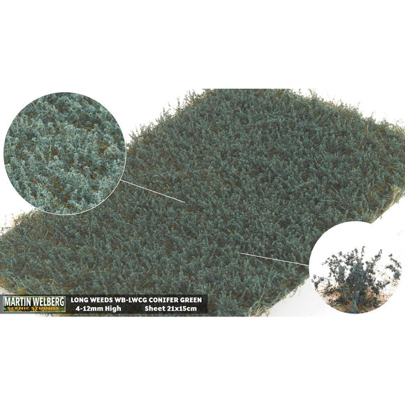 Tipo pelado (Weed Conifer Green) 12 mm de altura: Martin Uhlberg Sin escala WB-LWCG