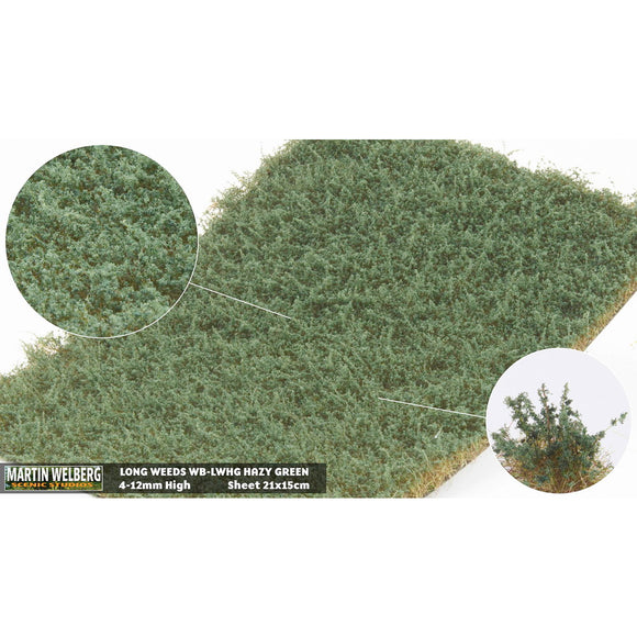 Tipo pelado (Weed Hazy Green) Altura 12 mm : Martin Uhlberg Sin escala WB-LWHG