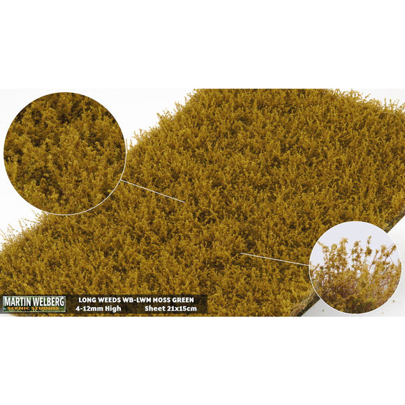 Tipo pelado (verde musgo de hierba) 12 mm de altura: Martin Uhlberg Sin escala WB-LWM