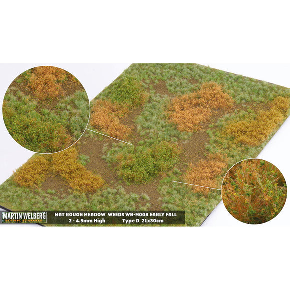 Mat Type (Pasture) Height 4.5mm Early Autumn with Powder : Martin Uhlberg Non-Scale WB-M008