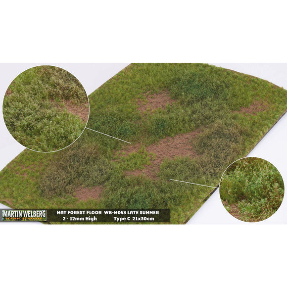 Mat Type (Meadow) 12mm Height Late Summer with Powder : Martin Uhlberg Non-Scale WB-M053